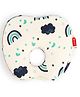 LuvLap Memory Foam Baby Head Shaping Pillow, Apple Shape, Rainbow Print, Prevents Flat Head Syndrome, 0m+, Navy Blue, Pack of 1