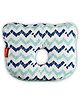 LuvLap Memory Foam Baby Head Shaping Pillow, Bunny Shape, Zigzag Print, Prevents Flat Head Syndrome, 0m+, Sky Blue, Pack of 1