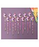 Yellow Bee Pencil with Unicorn Motifs Pack of 12 - Pink