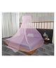 Evafly Mosquito Net for Hanging Double Bed King Size Machardani Polyester 30GSM Strong Net -Plain Pink