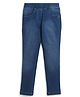 Tiny Girl Knitted Cotton Solid Jegging - Light Blue