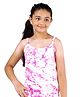 D'chica Thermal Sleeveless Tie And Dye Printed Top - Pink