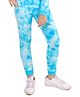 D'chica Thermal Tie And Dye Printed Bottom - Blue