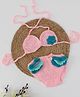 Woonie Flower Detailed Bikini Style Top With Bloomer Photography Prop - Pink