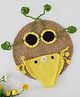 Woonie Sun Flower Detailed Bikini Style Top With Flower Embellished Bloomer Photography Prop - Yellow