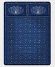 SilverLinen Official Warner Bros Wizarding World Slytherin Harry Potter 100% Cotton 250 TC Double Bedsheet With Two Pillow Covers  - Blue & Gold