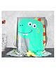 Yellow Bee Blanket Dino Print - Grey