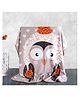 Yellow Bee Blanket Owl Print - Grey