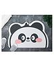 Yellow Bee Panda Shaped Door Mat  Black