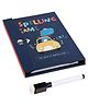 Happy Hues Travel Magnetic Word Spelling Book Game with Magnetic Pen - Blue