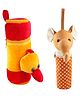 SS Impex Duck & Elephant Theme Feeding Milk Bottle Covers Pack of 2 - Yellow Orange