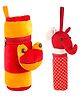 SS Impex Froggy & Elephant Theme Feeding Milk Bottle Covers Pack of 2 - Yellow Red