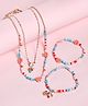 Babyhug Free Size Neck Piece & Bracelet Set- Multicolor