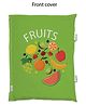 Right Gifting Digital Printed Pillow Cum Cloth Book Fruits Green - English