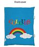 Right Gifting Digital Printed Pillow Cum Cloth Book Colors Violet - English