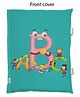 Right Gifting Digital Printed Pillow Cum Cloth Book Alphabets Green - English