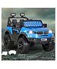 Battery Operated Ride On Jeep With Remote - Blue| Openable Doors| Wide Comfortable Seat| Pre-loaded Music with USB & AUX| Easy to Assemble| Easy to Operate| Forward & Reverse Drive