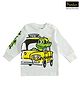 iDO Italy Cotton Full Sleeves Taxi Print T-shirt - Cream
