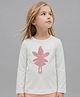 iDO Italy Interlock Full Sleeves Fairly Sequins T-Shirt - Cream