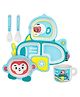 Fiddlerz Bamboo Baby Tableware Dinning Set Pack of 5 - Blue