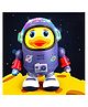 Fiddlerz Musical Dancing Space Duck Toys for Kids with Light & Sound Early Educational Development Toys - Colour May Vary