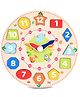 Webby Wooden Round  Teaching Clock - 12 Pieces