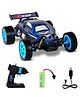 Kipa F1 RC Car High Speed Mini 1:24 Scale USB Rechargeable Remote Control Car for Kids-Blue
