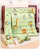 Babyhug Crib Bedding Set Soccer Print - Green