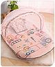 Babyhug Mattress Set with Mosquito Net Vehicle Print - Multicolor