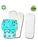 Kindermum Sea Shore Nano Pro Aio Cloth Diaper With 2 Organic Inserts And Power Booster- Multicolour