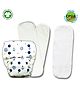 Kindermum Anchor Nano Pro Aio Cloth Diaper With 2 Organic Inserts and Power Booster - White