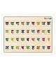 TodFod Wooden Hindi Alphabet Board Puzzle - 36 Pieces (Color May Vary)
