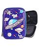 Toyshine Space Theme Hardtop Pencil Case with Compartments  Kids Large Capacity School Supply Organizer Students Stationery Box - Blue