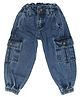The Sandbox Clothing Co Button Down Joggers Style Pants - Blue