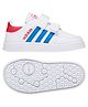 Adidas Kids Breknet CF I Velcro Closure Sports Shoes - White