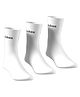 Adidas Kids Mid Calf Length Logo Design Socks Pack of 3 - White