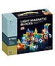AKN TOYS Light Magnetic Tiles Building Blocks Multicolor - 75 Pieces