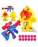 Fiddlerz Kids Shooting Target Game Toy with Duck Design Blaster Guns Soft Foam Balls and Automatic Score Counter Fun Indoor Play Set