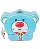 Fiddlerz Money Bank for Kids Piggy Bank Metal Body Money Saving ATM for Kids Girls Boys with Lock and Key Secure Coin Bank for Kids Best Return Gift -  Blue