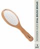 Gubb Wooden Hues Oval Brush Broad - Brown