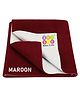 BeyBee Bed Protector Sheet Medium - Maroon