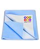 BeyBee Cotton Baby Bed Protecting Mat Extra Large - Blue