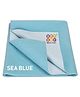 BeyBee Cotton Baby Bed Protecting Mat Medium - Sea Blue