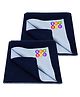 Bey Bee Cotton Baby Bed Protecting Mat Large Size Pack Of 2 - Dark Blue