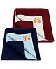 BeyBee Fast Dry Sheet Quick Original Baby Dry Sheet - Dark Blue and Maroon