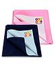BeyBee Fast Dry Sheet Quick Original Baby Dry Sheet - Dark Blue and Pink
