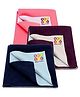 BeyBee Cotton Baby Bed Protecting Mat Small - Salmon Rose Plum Dark Blue