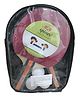 Spinec Tyro Table Tennis Playset 2 Bats & 3 Balls - Black Red