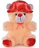 Goldenhub Teddy Bear Sitting With Cap Butter - Height 30 Cm