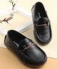 Cute Walk by Babyhug Slip On Formal Shoes with Faux Buckle - Black